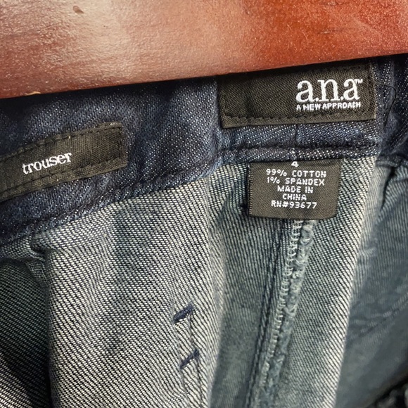 ANA Trouser Blue Jean Sz 4 Flair - Picture 6 of 7